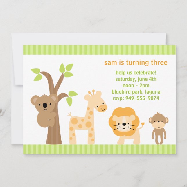 Convite de festas Aniversário de criança (Frente)