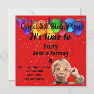 Convite de festas aniversário de criança