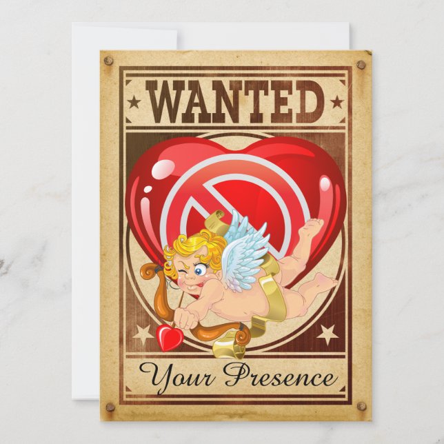 Convite de festas Anti-Valentine (Frente)