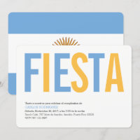 Convite de festas Argentina