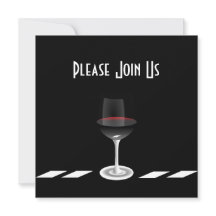 Convite de festas Art Deco Por Favor Junte-Se A Nó