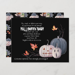 Convite de festas assustador do Dia das Bruxas das