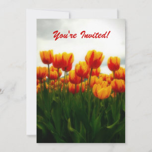 Convite de festas Bonito Tulips