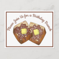 Convite de festas Brunch do Café da Arra Francês