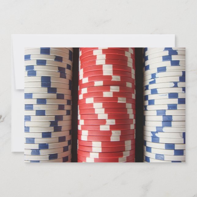 Convite de festas Casino (Frente)