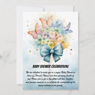 Convite de festas chá de fraldas