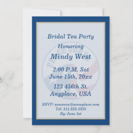 Convite de festas Chá de panela da Peace Corps