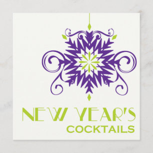Convite de festas Cocktail de Ano Novo