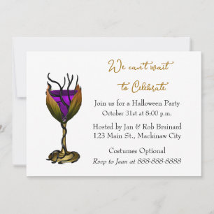 Convite de festas Cocktail de Halloween