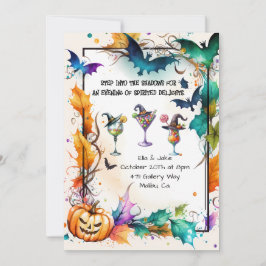 Convite de festas Cocktail de Halloween