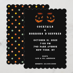 Convite de festas Cocktail do Dia das Bruxas Adult