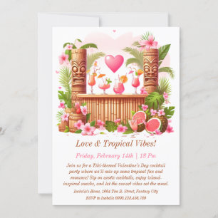 Convite de festas coquetel do dia de namorados Tik