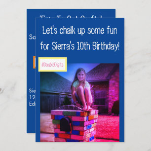 Convite de festas Crafty Chalk Paint