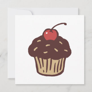 Convite de festas cupcake