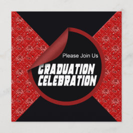 Convite de festas da celebração da graduação