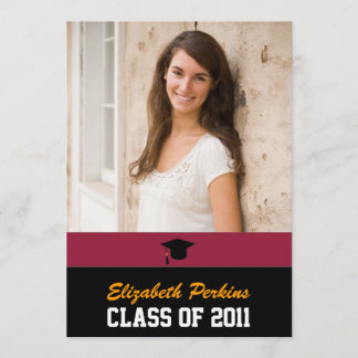 Convite de festas da conclusão do ensino