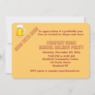 Convite de festas da empresa