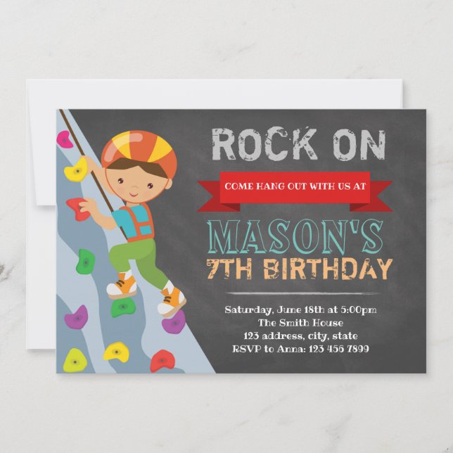 Convite de festas da escalada (Frente)