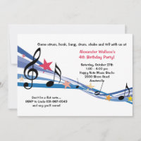 Convite de festas da escola de música