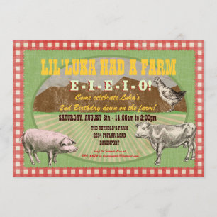 Convite de festas da fazenda - MacDonald velho
