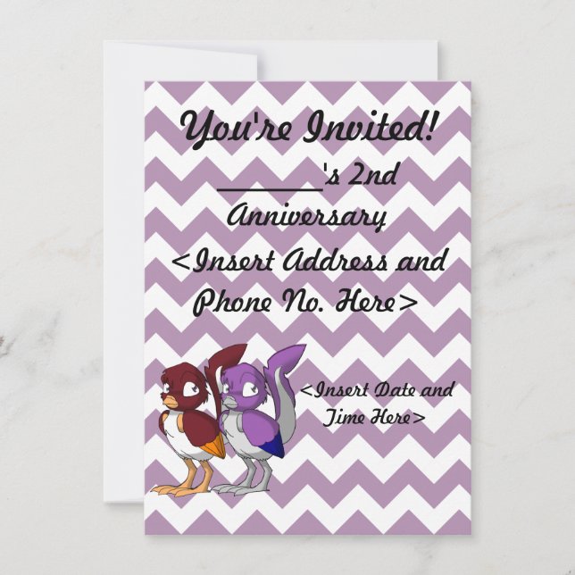 Convite de festas da junção do pássaro do (Frente)