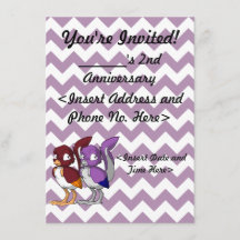 Convite de festas da junção do pássaro do