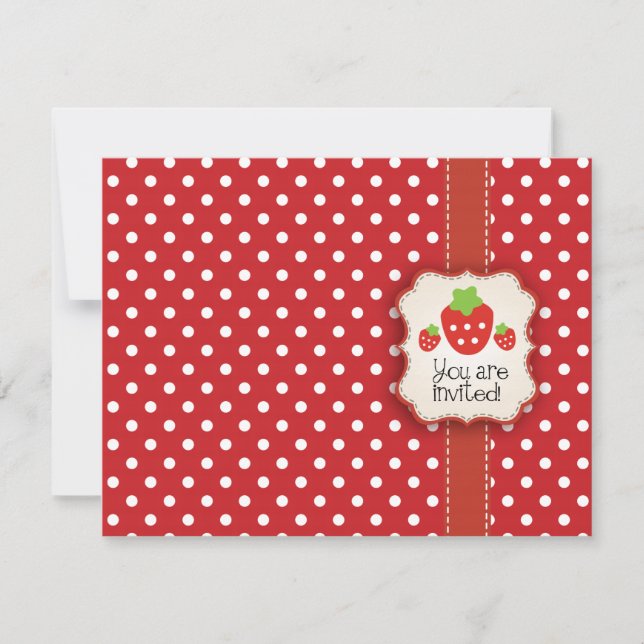 Convite de festas da morango (Frente)