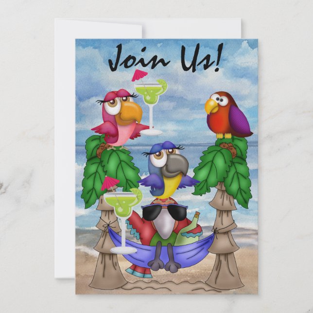 Convite de festas da praia do papagaio - SRF (Frente)