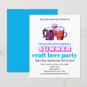 Convite de festas da tampa do artesanato