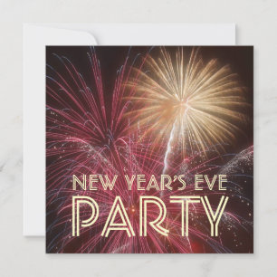 Convite de festas da véspera de Ano Novo