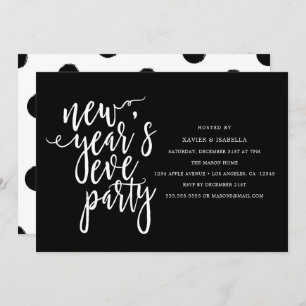 Convite de festas da véspera de Ano Novo