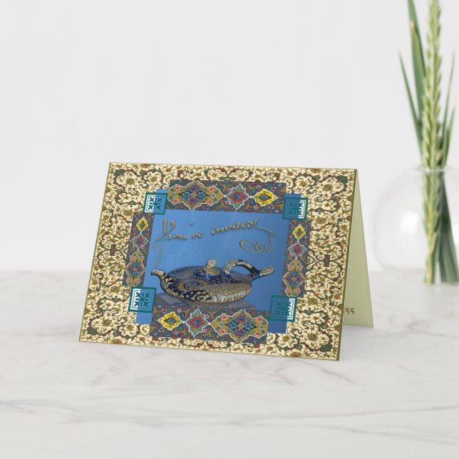 Convite de festas das Noites em Árabe (Frente)