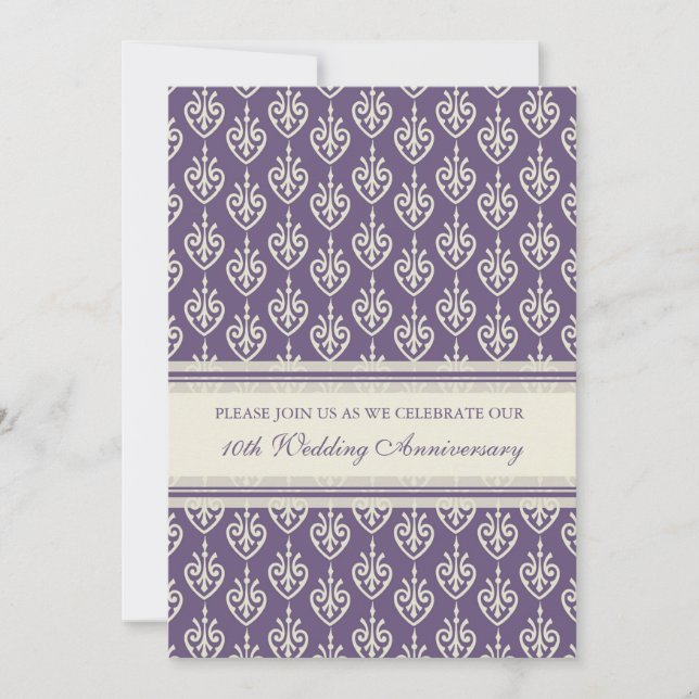 Convite de festas de 10 anos da ameixa (Frente)