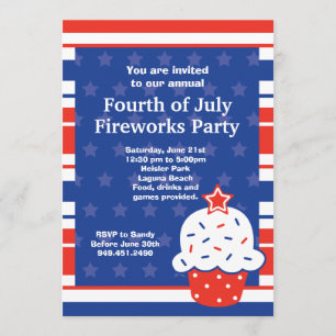 Convite de festas de 4 de julho