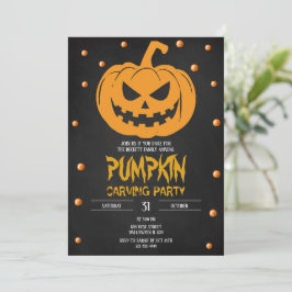 Convite de festas de Abóbora Halloween