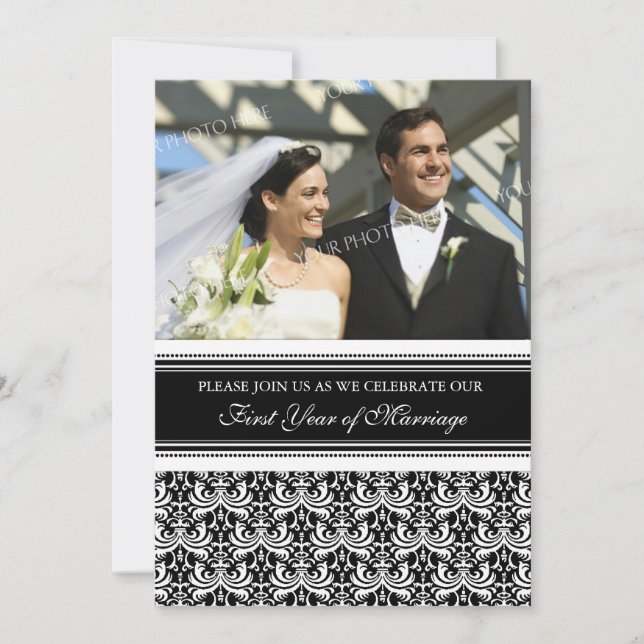 Convite de festas de aniversário da rua Black Phot (Frente)