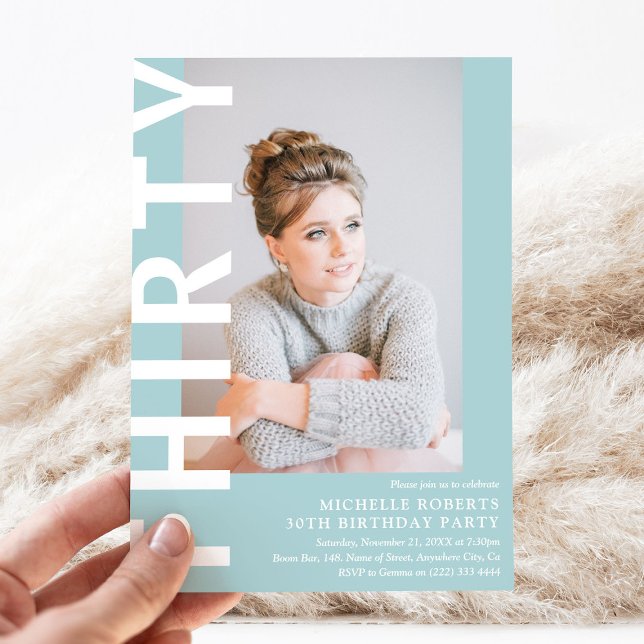 Convite de festas de aniversário de 30 anos de Fot (Criador carregado)