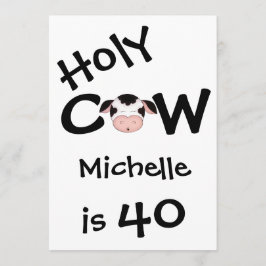 Convite de festas de aniversário de 40 anos de vac