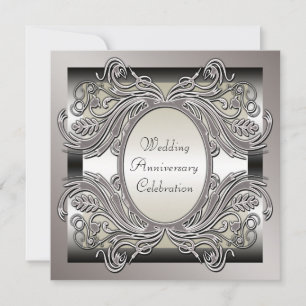 Convite de festas de aniversário de casamento