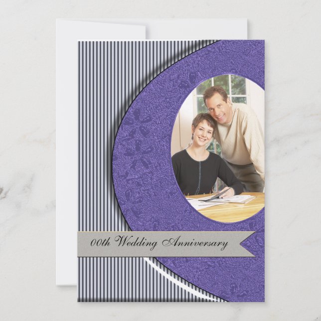 Convite de festas de aniversário de casamento (Frente)