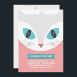 CONVITE DE FESTAS DE ANIVERSÁRIO DE CRIANÇA DE GAT<br><div class="desc">CONVITE DE FESTAS DE ANIVERSÁRIO DE CRIANÇA DE GATO WHIMSICAL</div>