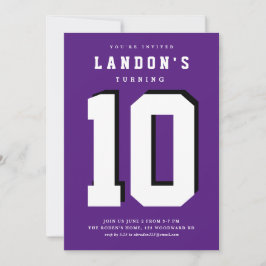 Convite de festas de aniversário de criança fanáti