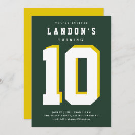 Convite de festas de aniversário de criança fanáti