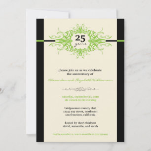 Convite de festas de aniversário de Nouveau (lim