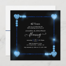 convite de festas de aniversário do Casamento de D