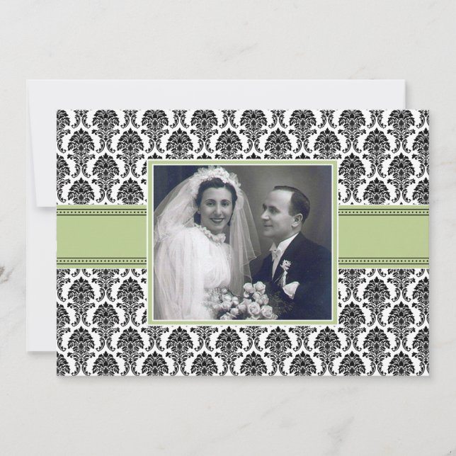 Convite de festas de aniversário do Sage Green Dam (Frente)