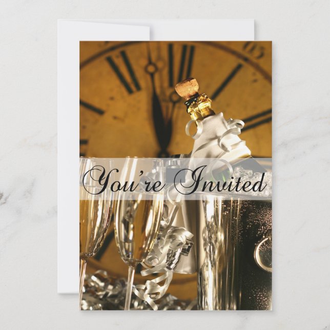 Convite de festas de Ano Novo (Frente)