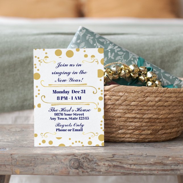 Convite de festas de Ano Novo (Criador carregado)