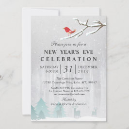 Convite de festas de Ano Novo da Terra das Neves