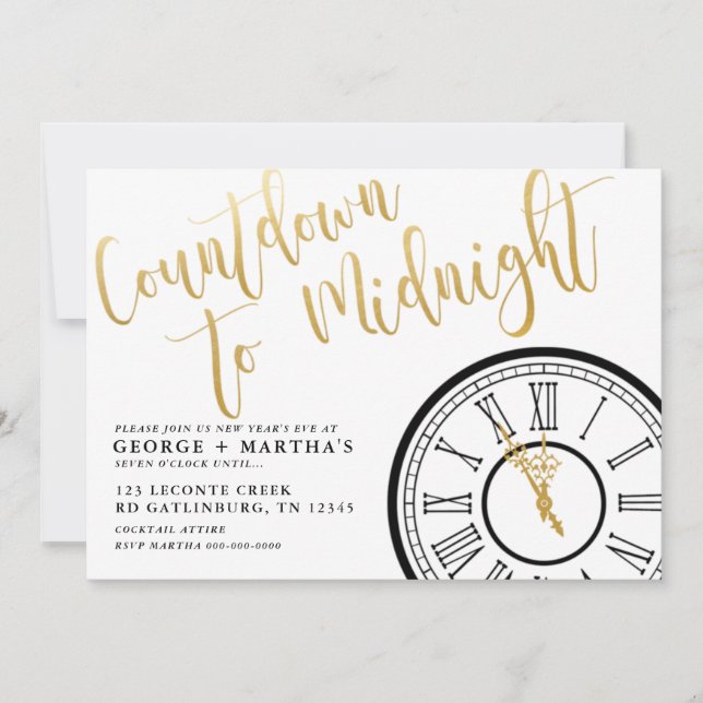 CONVITE DE FESTAS de Ano Novo EDITABLE (Frente)